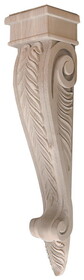 Hafele 194.69.111 Corbel, 24" x 5 1/4" x 4 3/8" (H x W x D),Acanthus Collection, Maple