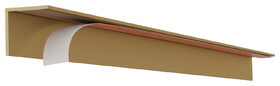 Hafele 194.80.071 Cabinet Accent Drip Edge, Aluminum
