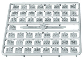 Hafele Key Number Set, for SAFE-O-MAT&#174; S-6 Metal Locker Locks