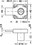 Hafele 232.25.600 Deadbolt Rim Lock,Symo,Backset 25&nbsp;mm,Bolt Travel 22.5&nbsp;mm For Combination With Symo Cylinder Removable Core,Right Hand, Price/Piece