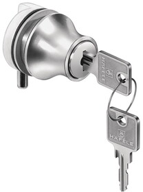 Hafele 233.05.600 Glass Door Pin Lock Keyed Cabinet Locks,Keyed Different