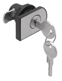Hafele 233.17.800 Glass Door Lock, Vertical Installation,Timberline modular removable core locking system, Polished brass