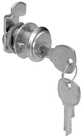 Hafele 235.10.401 Cabinet Drawer Cam Lock,C8102 Series,Keyed Alike National Lock - High Security,Brushed Chrome,Key #101