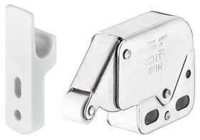 Hafele 245.54.701 MINI-LATCH ST NIP/PL WH  Price/Piece