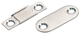 Hafele 246.53.020 Magnetic Catch,Ultra Thin,2.7 Kg Pull Stainless Steel/Epoxy