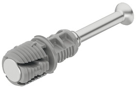 Hafele 262.09.213 Spreading Bolt,C100,Minifix<Sup>&#174;</Sup> System,For Drill Hole &#216; 10 mm In Two Parts,Drilling Distance B:24 mm