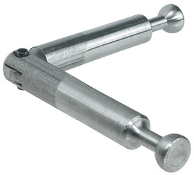 Hafele 262.12.859 Miter Joint Connector,Minifix&#174;,With Joint,For Twin Mounting,Double-Ended Bolt Double-Ended Bolts,Drilling Dimension B:24 mm