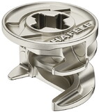 Hafele Connector Housing, Minifix<sup>®</sup> 15, Zinc alloy, Without rim