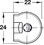 Hafele 263.10.103 RAFIX SE W/O RIDGE PL BRN 16MM  Price/Piece