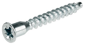 Hafele 264.42.291 Countersunk Connector, Confirmat, countersunk head, for drill hole ? 5 mm, PZ3,Steel, Zinc-plated, length: 70 mm, thread &#216;: 7 mm