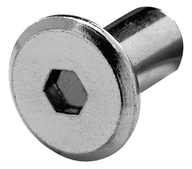 Hafele 267.10.306 1/4-20 Jcn Nut,4 mm Hexagonal Socket,&#216;13mm Black Oxide