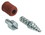 Hafele 267.22.900 Two-Piece Connector, Press-Fit, Permanent, Steel, Price/Piece