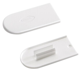 Hafele 267.91.268 Cover cap, Lamello Cabineo,Plastic, Papyrus white, RAL 9018