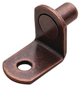 Hafele Metal Shelf Supports, &#216;1/4", with Securing Screw Hole