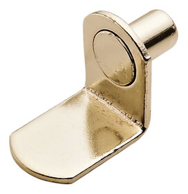 Hafele 282.11.501 Metal Shelf Supports,&#216;5 mm Steel,Brass-Plated