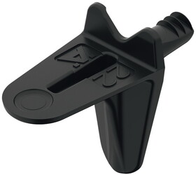 Hafele 282.25.317 Shelf Support, &#216;3 mm,Load bearing capacity: (83 lbs.) 37.6 kg, black passivated