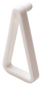 Hafele 282.28.730 Shelf Hold-Down,For 19 mm Shelf,&#216;5 mm Plastic,For Shelf Thickness 16 mm,White