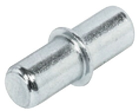 Hafele 282.43.905 Shelf Support, &#216;5 mm,Steel, load-bearing capacity 75 lbs, with lip, zinc-plated