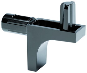 Hafele 282.84.320 Shelf Support, for Wooden Shelves, with &#216;5 mm Plug, K-Line,With lip, black