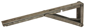 Hafele 287.41.906 Hinged Spring Bracket,40 Kg Steel,Dim. (A X B X C):250 X 25 X 85 mm,Yellow Chromatized