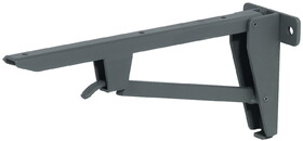 Hafele 287.42.403 Folding Table Bracket,Hebgo,Light-Duty Steel,Dimensions (Axbxc):330 X 82 X 134 mm,Gray Primed
