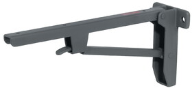 Hafele 287.43.400 Folding Table Bracket,Hebgo,Heavy-Duty Steel,Dimensions (Axbxc):420 X 115 X 180 mm,Gray Primed