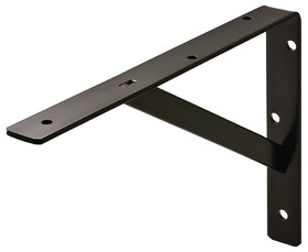 Hafele 287.55.361 208 Series L-Bracket,Super Duty Kv - Weight Capacity Up To 1,200 Lbs./Pair,Size 12",Black,300 X 203 X 30 mm