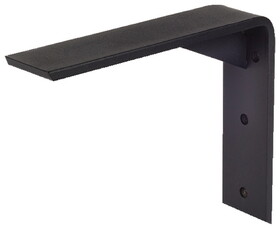 Hafele 287.75.313 Front Mounting Bracket Plus,Centerline Countertop Support D X H:356 X 254 mm (14" X 10"),Black