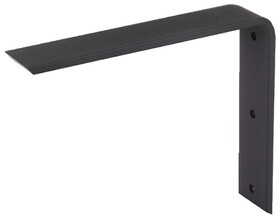 Hafele 287.75.330 Front Mounting Bracket,Centerline Countertop Support D X H:152 X 152 mm (6" X 6"),Black