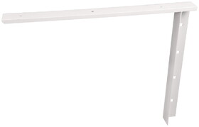 Hafele 287.80.735 Concealed Brackets, Flat Design,for attachment to wall studs, 24" x 18" (L x H), White
