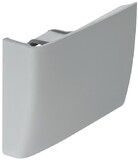 Hafele 290.02.520 Cover Cap, Clip on, For cabinet hanger for wall unit,Visible inside the cabinet, Gray, RAL 7040, right hand