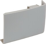 Hafele 290.06.054 Cover Cap, Clip on, For cabinet hanger for wall unit,Visible inside the cabinet, Stone gray, right hand