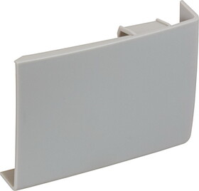 Hafele 290.06.054 Cover Cap, Clip on, For cabinet hanger for wall unit,Visible inside the cabinet, Stone gray, right hand