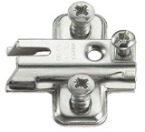 Hafele 323.84.704 Mounting Plate, Super Compact Cruciform, One Part Plate, for Grass Slide On System Hinges