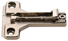 Hafele 329.64.555 Salice - Face Frame Wing Mounting Plate, Nickel-plated, Screw-mounted,6 mm for 7/16" Overlay, BAU3R69