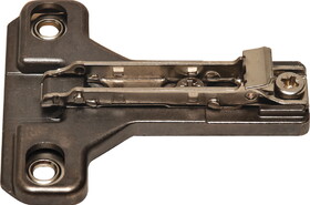 Hafele 329.64.571 Salice - Clip Face Frame Mounting Plate, Titanium,Screw-Mounted 1 mm For 3/4" Overlay,Bau3R16