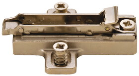 Hafele 329.71.500 Aluminum Frame Wing Mounting Plate, Salice, Without Pr-nstalled Euro Screws,nickel plated,0.00 mm,BAR3R09,type 2