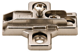 Hafele Slide-On Mounting Plate, Salice, with Hinge Arm, Fastening Screws