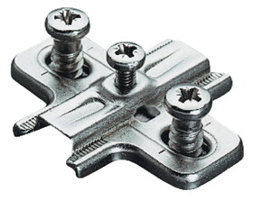 Hafele 329.81.525 Salice-Cruciform Mounting Plate,Steel,Installation With Chipboard Screws,Steel,For Side Panel Thickness 19 mm