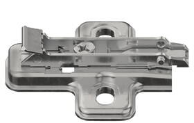 Hafele 329.62.520 Salice-Clip Mounting Plate,Without Pre-Installed Mounting Screws Quick Fixing System,Fixing With Chipboard Screws,0 mm,Bav3L09F,Zinc