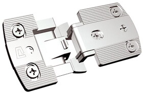 Hafele Thin Panel Institutional Hinge, Aximat&#174; 300, Grade 1, Zinc Alloy