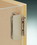 Hafele 344.89.730 Glass Door Hinge, Aximat&#174;, 230&#176; Opening Angle, Glass to Wood, Inset, Price/Piece