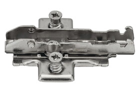 Hafele 348.38.521 Grass-Wing Baseplate,Tiomos,4-Point Fixing With Pre-Mounted Euro Screws Height Adjustment Via Worm Gear,Height 0 mm,Model F058139761228