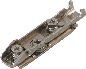 Hafele 348.38.630 Grass - Straight Baseplate,Tiomos,2-Point Fixing With Pre-Mounted Euro Screw Height 0 mm,Model F059139711228