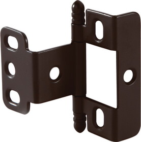 Hafele 351.86.150 Decorative Butt Hinge,Full Wrap,Non-Mortise,Ball Finial For Inset Face Frame Doors,Dark Oil-Rubbed Bronze