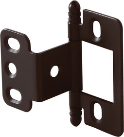 Hafele 351.86.170 Decorative Butt Hinge,Partial Wrap,Non-Mortise,Ball Finial For Inset Face Frame Doors,Dark Oil-Rubbed Bronze