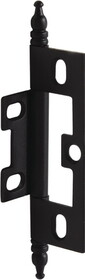 Hafele 351.95.370 Decorative Butt Hinge,Non-Mortise,Minaret Finial For Inset Face Frame Doors,Black