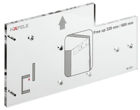 Hafele 372.33.050 Drilling Jig, for Free Up, Side Wall