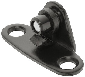 Hafele 373.66.383 DUO/MAXI Door Bracket, for Doors Made of Wood or with Aluminum Frame,For frames 45 mm (1 3/4") or wider, Black, for euro screws