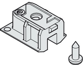 Hafele Service Port for Upper Track, Plastic